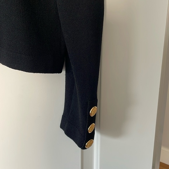 St. John Collection by Marie Gray Santana Knit Black Button Cardigan Size 10 - Picture 4 of 6